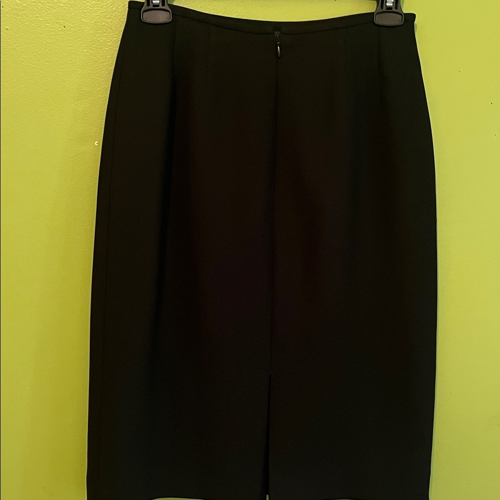 Tahari Black Suit with Leopard Trim. - Picture 7 of 8